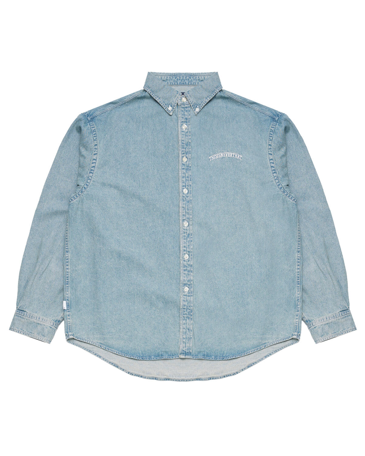 thisisneverthat Washed Denim Shirt | TN240DSHTL01-BLW | AFEW STORE